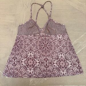Jessica Simpson Purple Fitted Backless Camisole